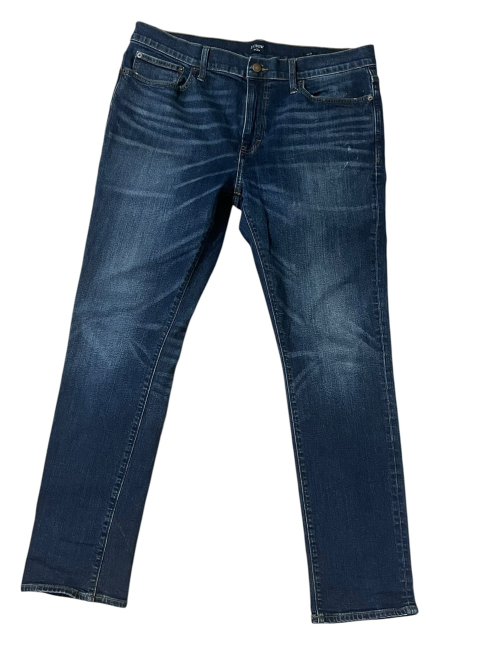J. Crew Men's Flex Dark Blue Stretch Slim Jeans Sz 36/32